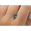 Loose Fancy Greenish Blue Princess Diamond 1.72 Carat SI1
