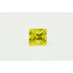 Princess Cut Diamond Fancy Yellow Color 0.90 Carat VS2 