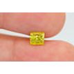 Princess Cut Diamond Fancy Yellow Color 0.90 Carat VS2 