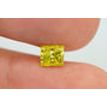 Princess Cut Diamond Fancy Yellow Color 0.90 Carat VS2 