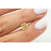 Cushion Cut Loose Fancy Yellow 1.08 Carat VS1