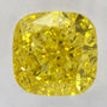 Cushion Diamond Fancy Yellow 0.66 Carat VVS2 IGI Certificate