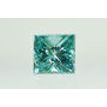 Princess Cut Diamond Fancy Greenish Blue VS2 Certified 0.61 Carat
