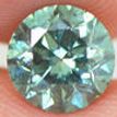 Loose Fancy Green Round Diamond 1.11 Carat SI1