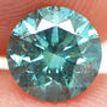 Round Shaped Diamond Fancy Turquoise SI2 1.17 Carat