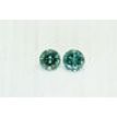 Loose Matching Pair Fancy Green Round Shape Real Diamonds 0.72 Carat VS2/SI1 4.40mm