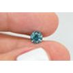 0.91 Carat Round Cut Fancy Green Color SI3 Loose Enhanced Diamond For Engagement Ring