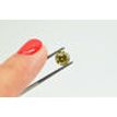 Round Shape Diamond Fancy Olive Green Loose 1.01 Carat VS2