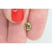 Round Shape Diamond Fancy Olive Green Loose 1.01 Carat VS2