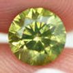 Fancy Green Round Diamond 0.81 Carat SI2