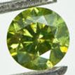 Fancy Green Round Diamond 0.81 Carat SI2