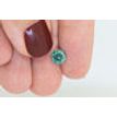 Loose Round Shape Diamond Fancy Green Color 1.01 Carat SI1 Certified Enhanced