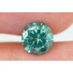 Loose Round Shape Diamond Fancy Green Color 1.01 Carat SI1 Certified Enhanced