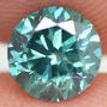 Loose Turquoise Round Diamond 0.90 Carat SI1