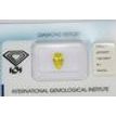 Pear Shape Diamond Fancy Yellow IGI Certified 1.00 Carat SI1