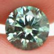 Loose Round Shaped Green Diamond 0.83 ct