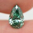 Pear Shape Diamond Fancy Turquoise Color VS1 1.00 Carat 