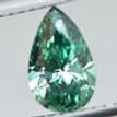Pear Shape Diamond Fancy Turquoise Color VS1 1.00 Carat 