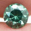 Round Shape Diamond Certified 0.81 Carat Fancy Green Color VS2