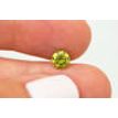 Round Diamond Fancy Olive Green SI1 0.72 Carat