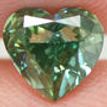 Heart Shape Diamond Fancy Green 1.01 Carat VS2 