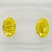 Oval Cut Diamond Pair Fancy Yellow Color IGI Certified SI1 0.92 TCW