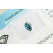 Pear Shape Diamond Fancy Greenish Blue 0.73 Carat SI2 IGI Certified