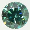 Fancy Green Round Cut Diamond 0.90 Carat VS1