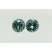 Round Diamond Pair 0.84 TCW Fancy Turquoise VS1/VS2