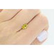 Oval Shape Diamond Fancy Yellow Color 1.00 Carat VVS2