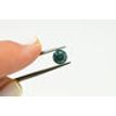 Loose Diamond Round Shape Fancy Green Color 0.76 Carat Enhanced SI3 For  Ring