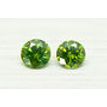 Round Cut Diamond Pair Fancy Green VS2 0.71 TCW