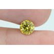 Round Shape Diamond Fancy Yellow Color 0.92 Carat VS2