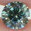 Round Cut Diamond Fancy Green Loose VVS2 0.91 Carat