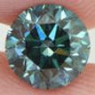 Loose Green Round Diamond VS1 1.08 Carat