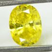 Fancy Yellow Oval Diamond 0.91 Carat SI2