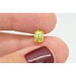 Emerald Diamond Fancy Yellow Color 0.98 Carat VVS2