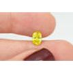 Fancy Yellow Oval Diamond 0.91 Carat SI2