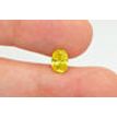 Fancy Yellow Oval Diamond 0.91 Carat SI2