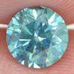 Round Diamond Fancy Turquoise 0.93 Carat SI1