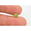 Loose Round Diamond Fancy Greenish Yellow 0.75 Carat SI1