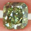 Cushion Cut Diamond Fancy Green 1.01 Carat VS2