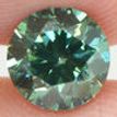 Round Diamond Fancy Green Color VS2 1.01 Carat