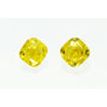 Cushion Diamond Pair Fancy Yellow Color 0.93 TCW VVS2