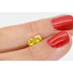 Cushion Diamond Pair Fancy Yellow Color 0.93 TCW VVS2