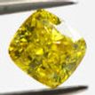 Cushion Shape Diamond Fancy Yellow Color 1.00 Carat SI1