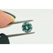 Round Cut Diamond Loose Fancy Green Color 0.96 Carat SI1
