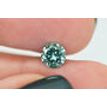 Round Cut Diamond Loose Fancy Green Color 0.96 Carat SI1