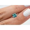 Loose Princess Diamond Fancy Turquoise 1.00 Carat SI1