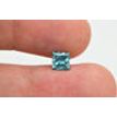 Loose Princess Diamond Fancy Turquoise 1.00 Carat SI1